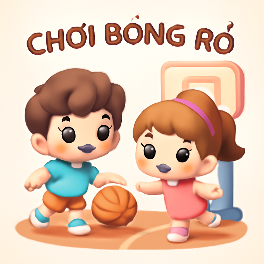 playing basketball