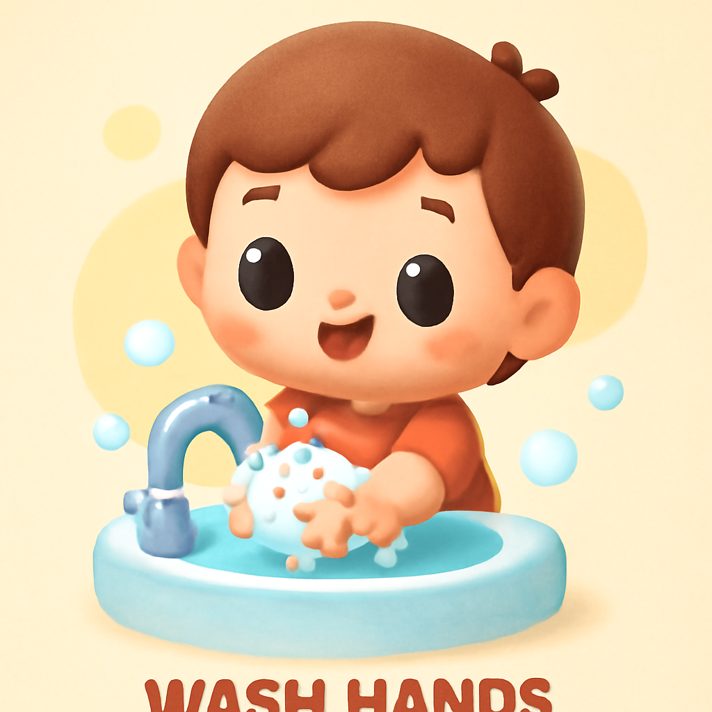 wash hands