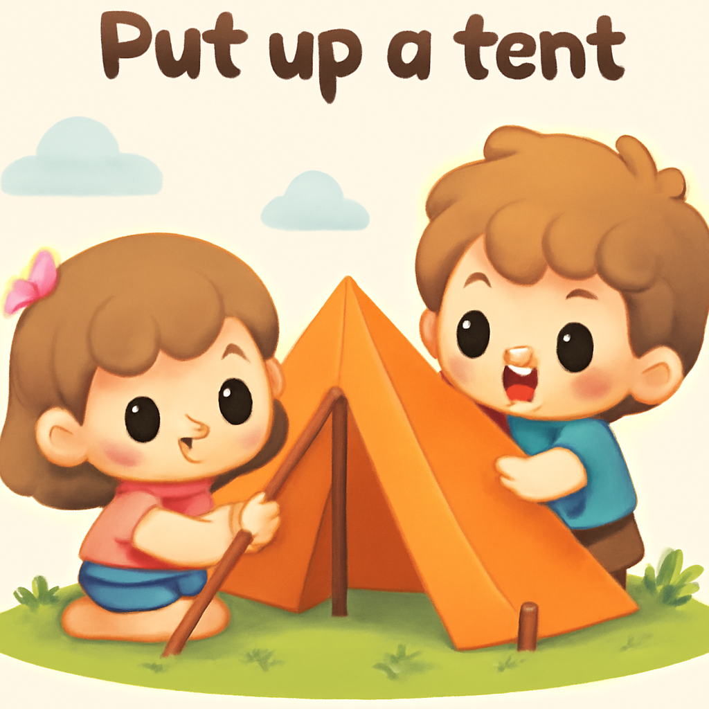 put up a tent
