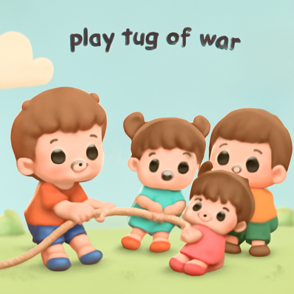 play tug of war