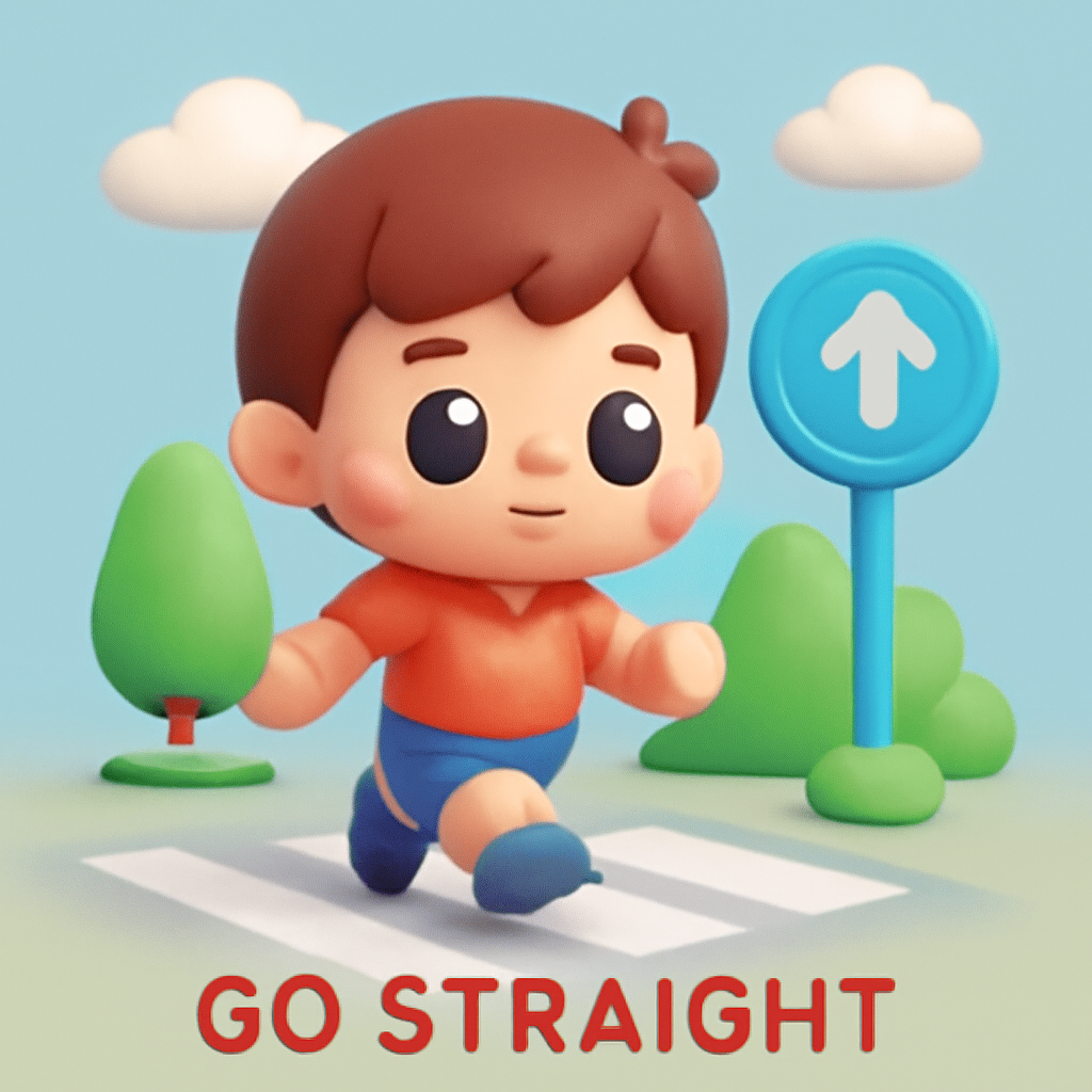 go straight