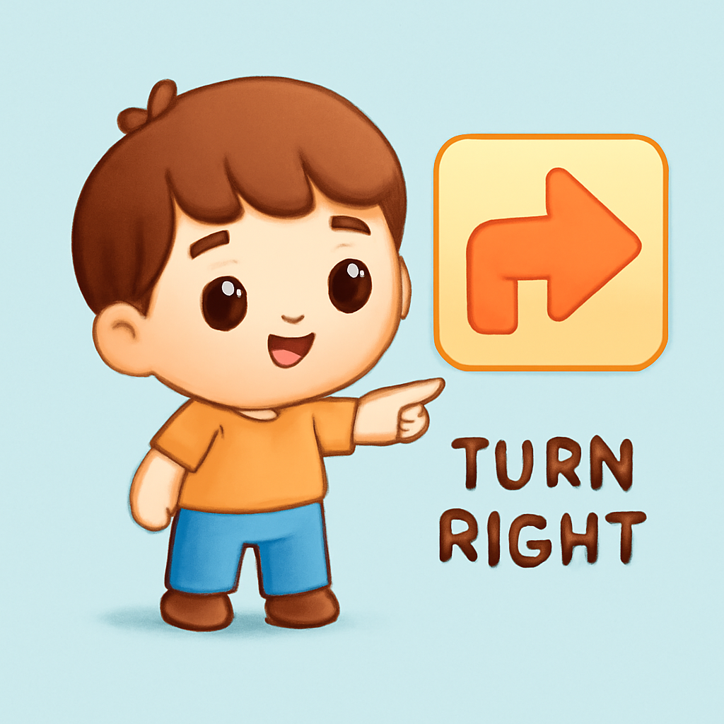 turn right