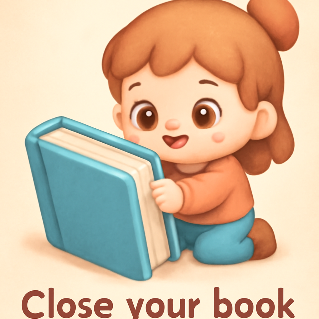 close your book