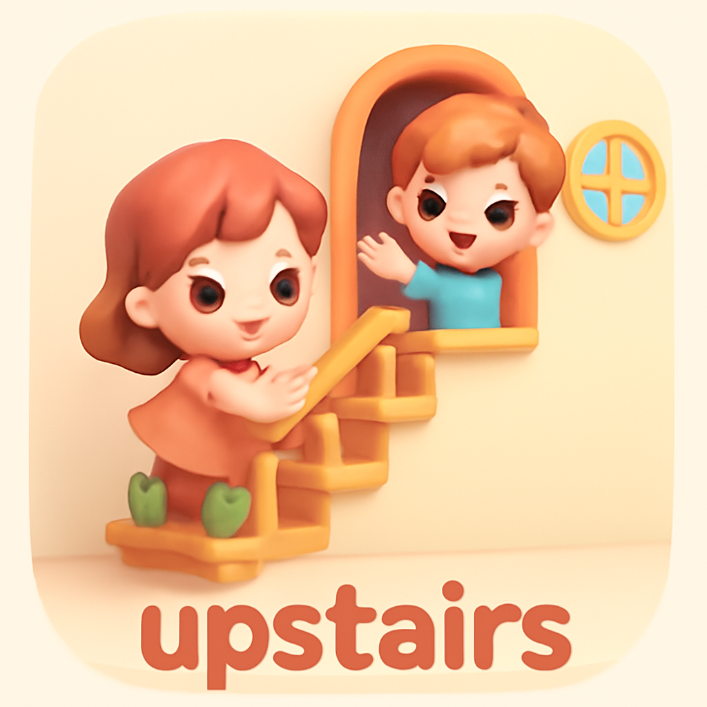 upstairs