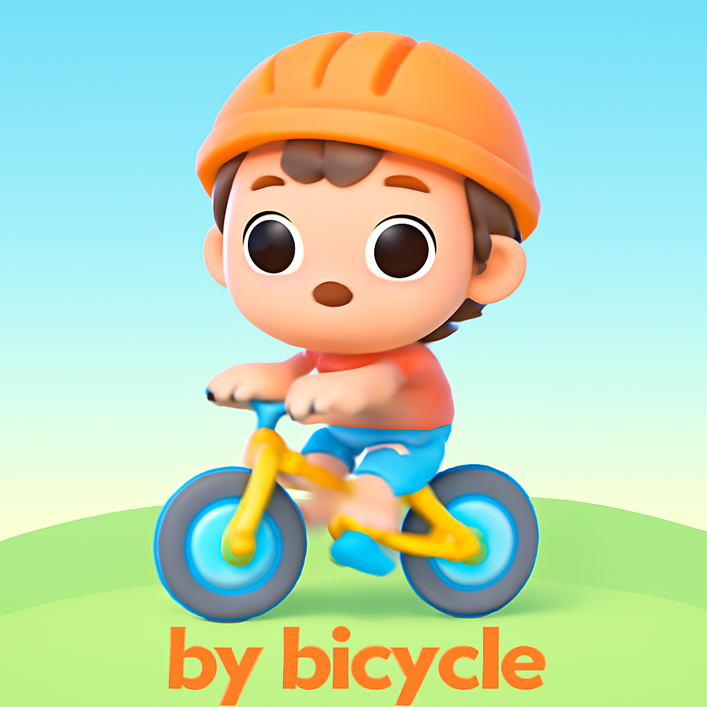 by bicycle