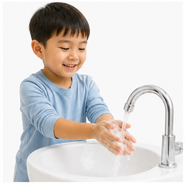 wash hands