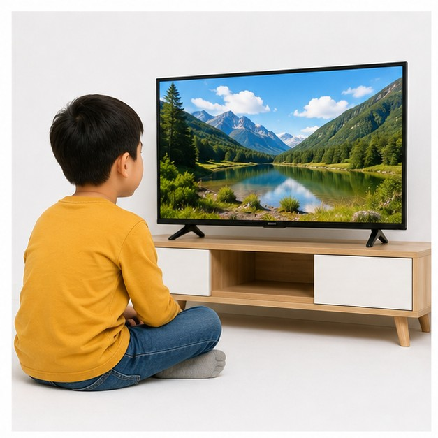 watching TV
