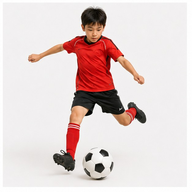 playing football