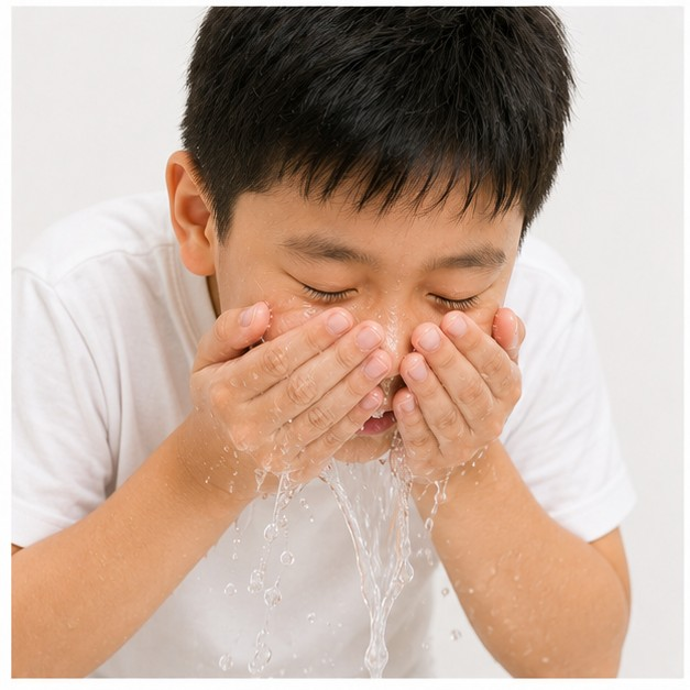 wash my face