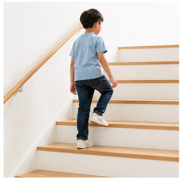 go upstairs