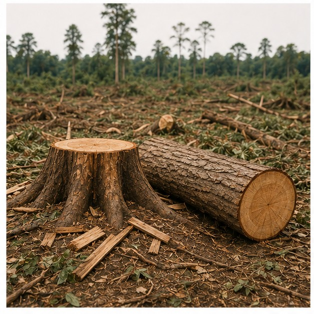 cut down trees