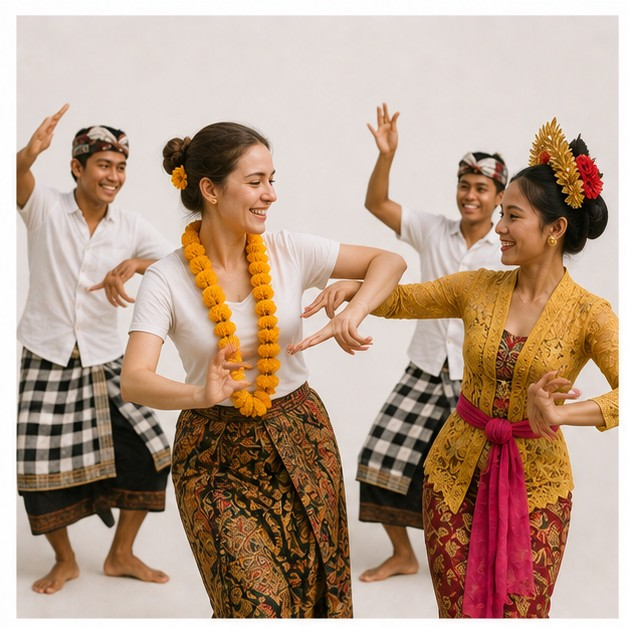 dance with local people