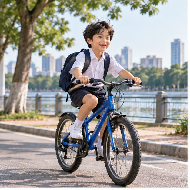 by bicycle