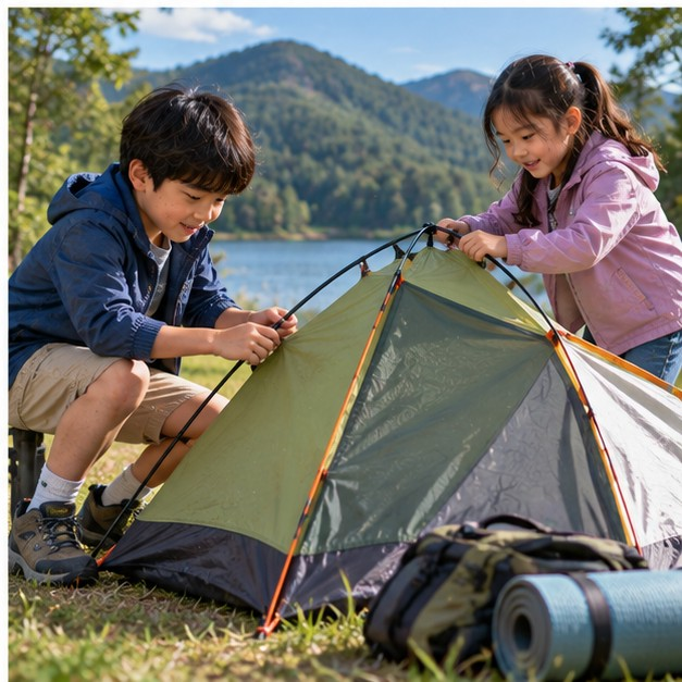 put up a tent